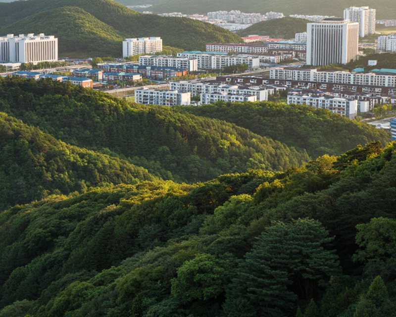 Modern Urban and Greenbelt Landscape