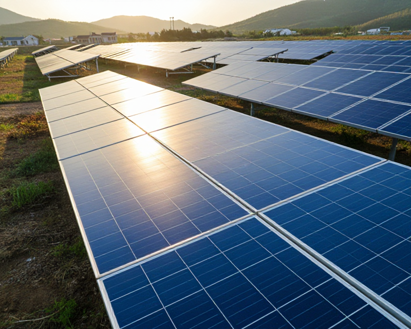 Modern Solar Farm in Korea