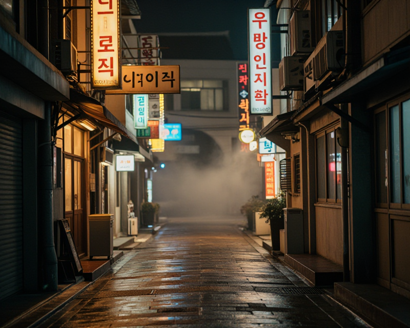 Cinematic 1970s Seoul Atmosphere