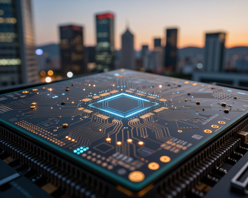 Semiconductor and AI Tech Concept