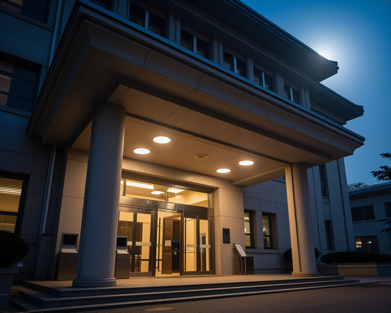 Symbolic legal investigation atmosphere