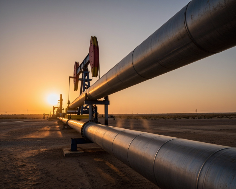 Industrial Oil Pipeline Landscape