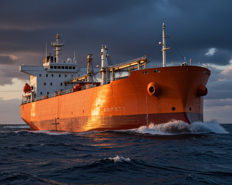 Oil Tanker in Turbulent Middle East Waters