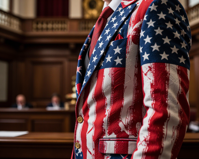 Patriotic Suit Detail