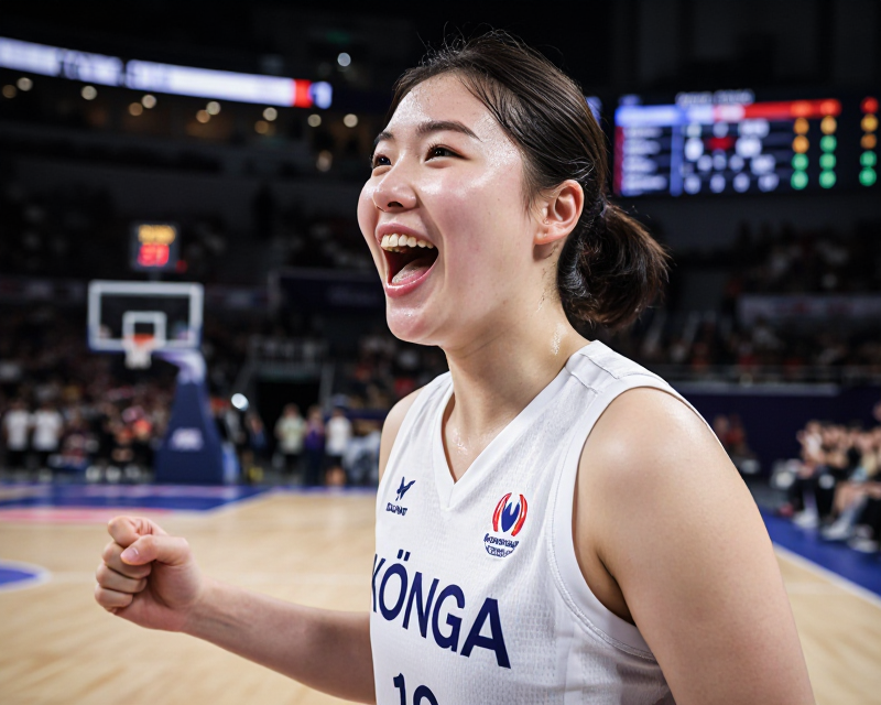 Korean Basketball Victory Celebration
